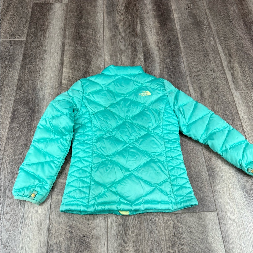 North Face Teal Quilted Jacket - Picture 9 of 16